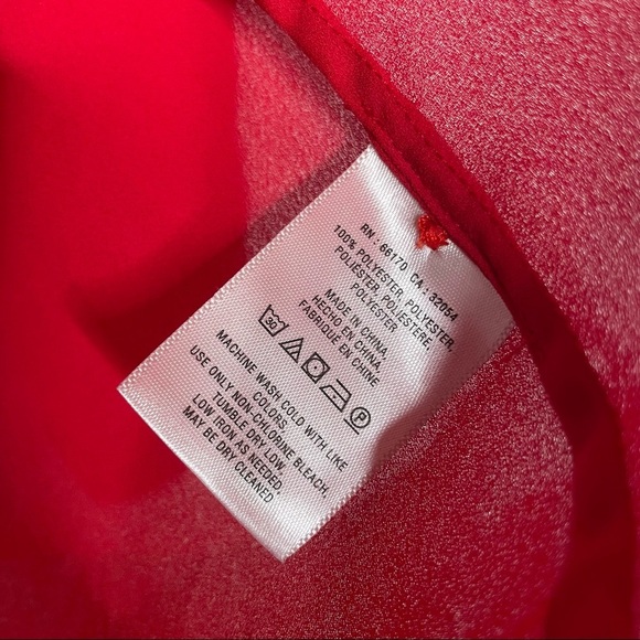 Anthropologie | Maeve Red De Stijl Half Button Up Long Sleeve Collared Blouse - Picture 7 of 7